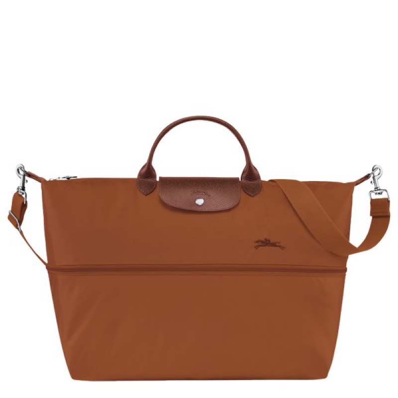 Brown Longchamp Le Pliage Expandable Men's Travel Bags | 43587-SZQJ