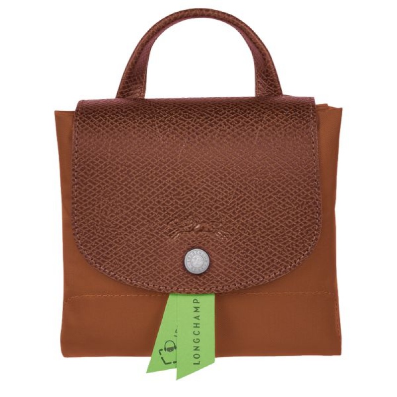 Brown Longchamp Le Pliage M Women's Backpacks | 61043-NBME