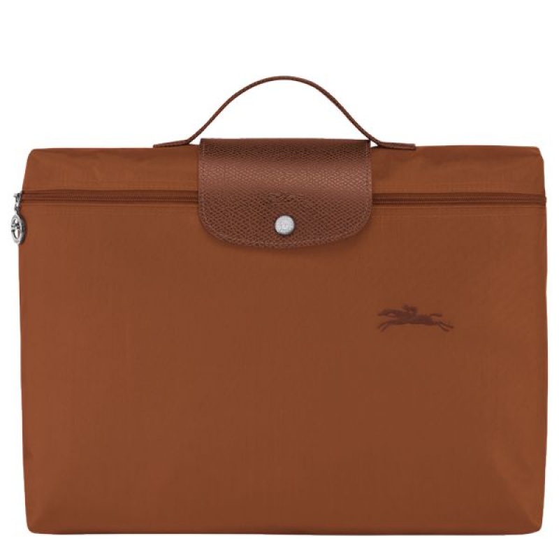 Brown Longchamp Le Pliage S Men\'s Briefcase | 92035-HXOR