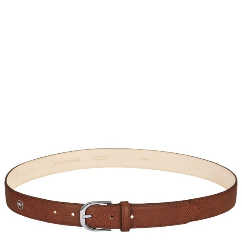 Brown Longchamp Le Pliage Women's Belts | 21376-JSNR