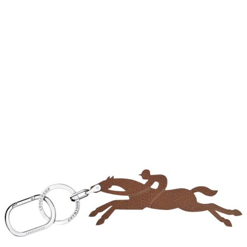 Brown Longchamp Le Pliage Women's Key Rings | 01689-UMSO