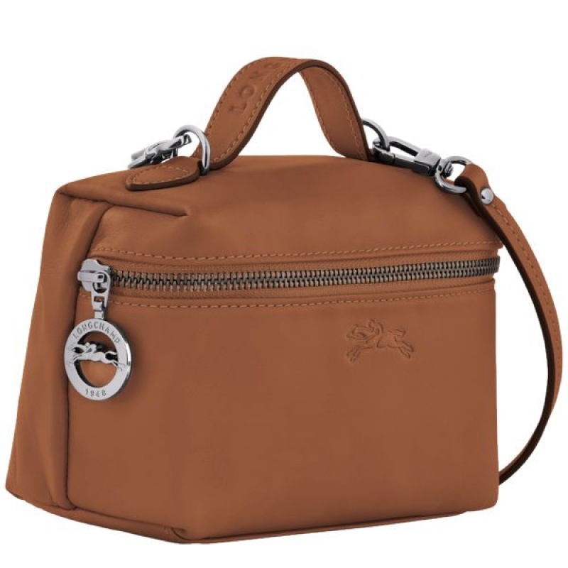 Brown Longchamp Le Pliage Xtra XS Vanity Women's Crossbody Bags | 47962-HIQJ