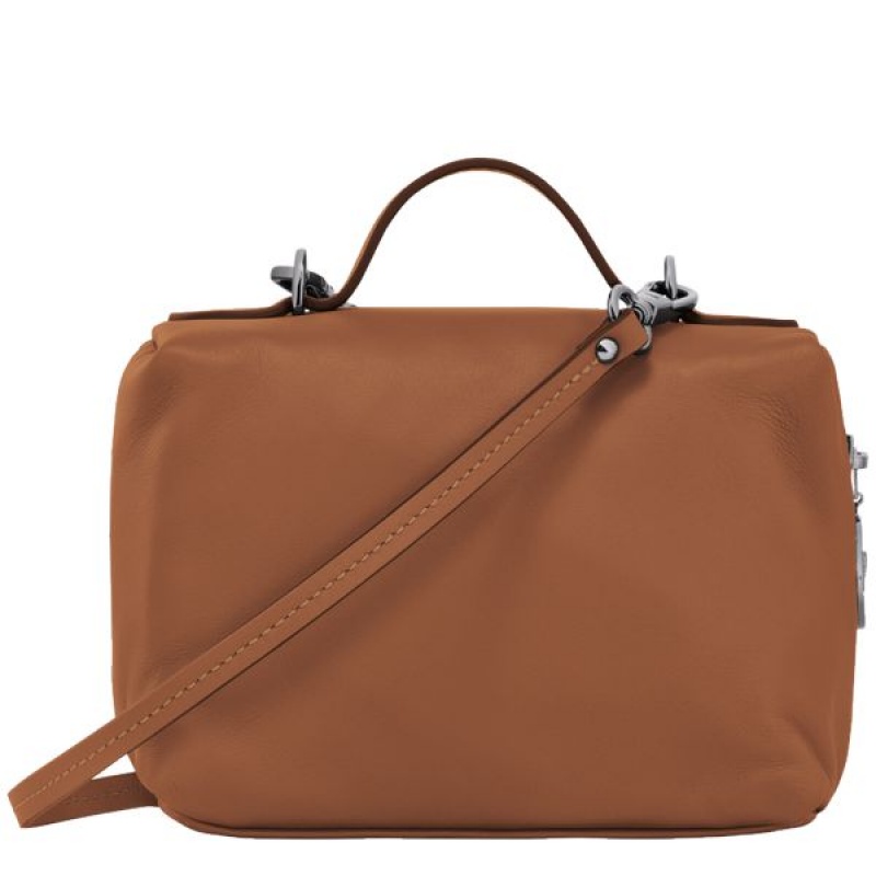 Brown Longchamp Le Pliage Xtra XS Vanity Women's Crossbody Bags | 47962-HIQJ