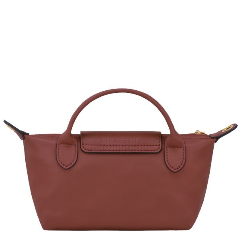 Brown / Gold Longchamp Le Pliage Xtra Women's Pouches | 35189-GSTB