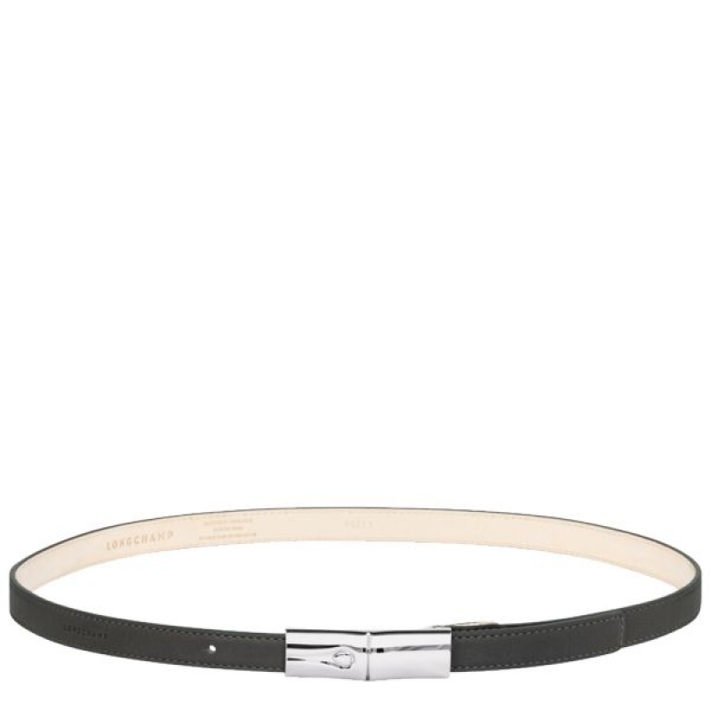 Dark Grey Longchamp Roseau Essential Women\'s Belts | 45908-WOXU