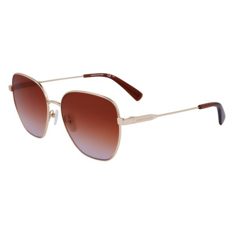 Dark Red Longchamp Acetate Women's Sunglasses | 70963-SGZI