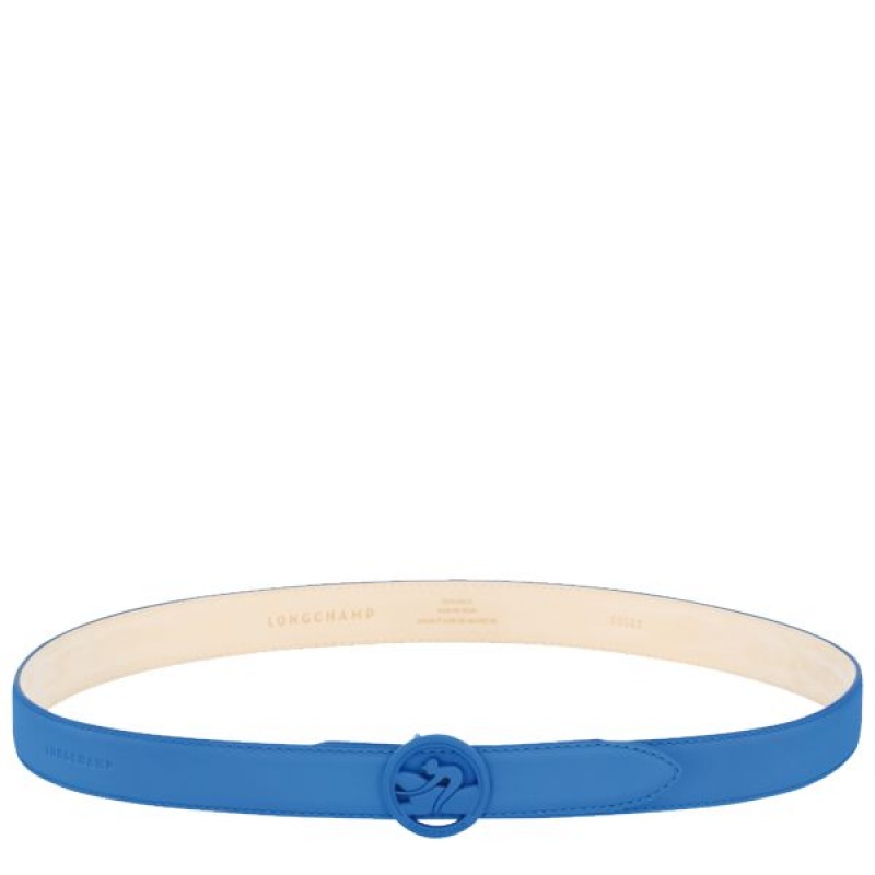 Deep Blue Longchamp Box-trot Women\'s Belts | 62793-YMFN