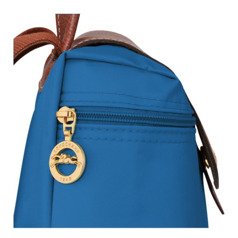 Deep Blue Longchamp Le Pliage Original M Women's Backpacks | 43596-OXQR