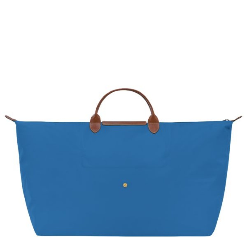 Deep Blue Longchamp Le Pliage Original M Women's Travel Bags | 85362-FGPI