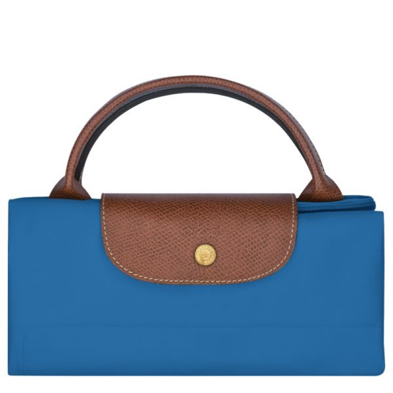 Deep Blue Longchamp Le Pliage Original M Women's Travel Bags | 85362-FGPI