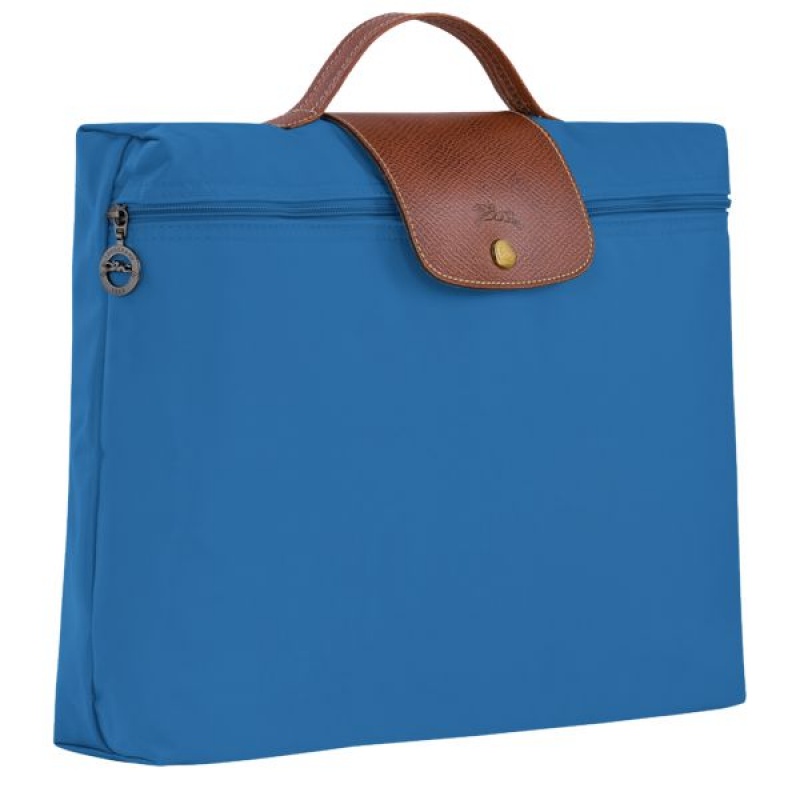 Deep Blue Longchamp Le Pliage Original S Men's Briefcase | 83205-ZHCD