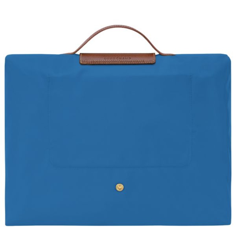 Deep Blue Longchamp Le Pliage Original S Men's Briefcase | 83205-ZHCD