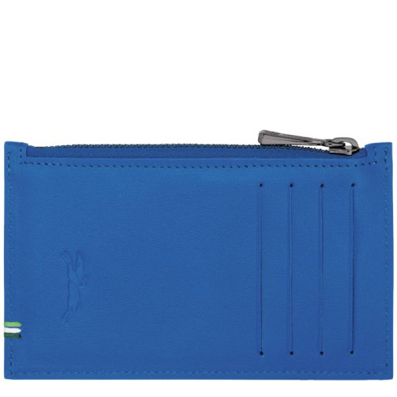 Deep Blue Longchamp Sur Seine Men's Coin Purses | 96372-MZCI