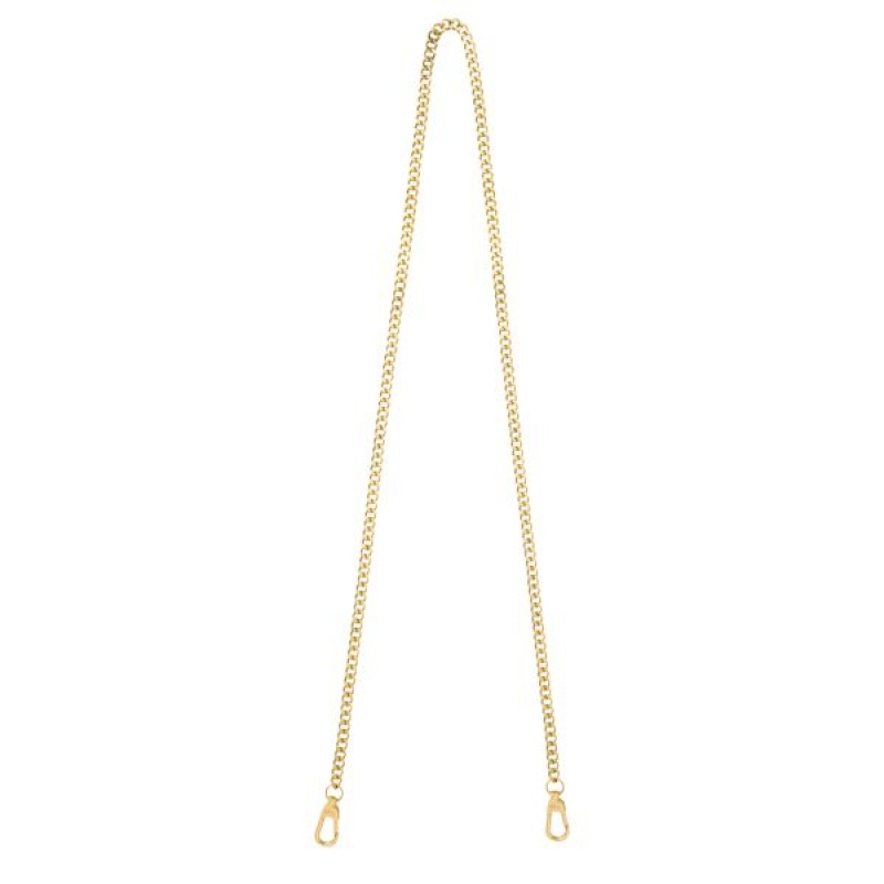 Gold Longchamp Chaine Shoulder Women's Strappy | 52307-BYRW