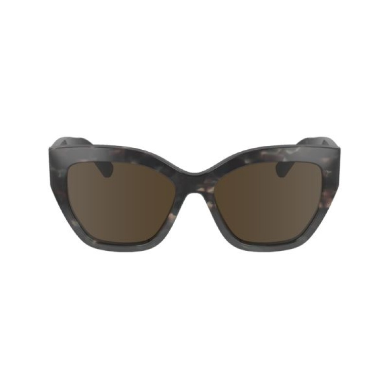 Green Longchamp Acetate Women's Sunglasses | 02168-VBNP