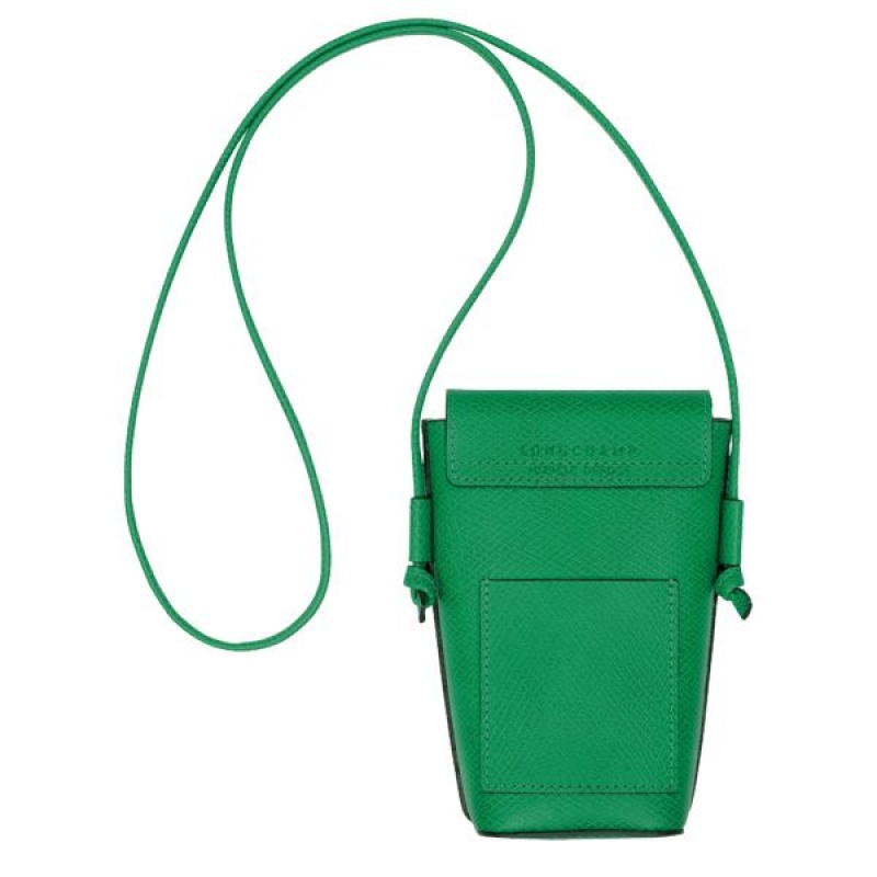 Green Longchamp Epure With Leather Lace Men's Phone Case | 84172-PNHL