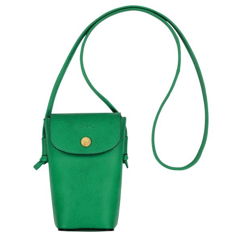 Green Longchamp Epure With Leather Lace Women's Phone Case | 59610-XHPB