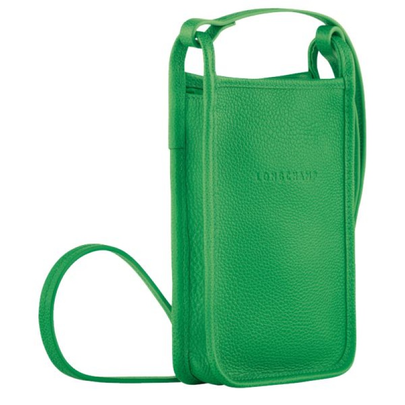 Green Longchamp Le Foulonne Men's Phone Case | 80914-IXJU