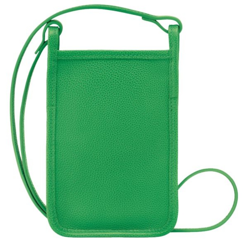 Green Longchamp Le Foulonne Men's Phone Case | 80914-IXJU