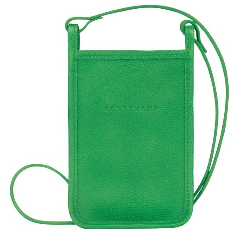 Green Longchamp Le Foulonne Men's Phone Case | 80914-IXJU