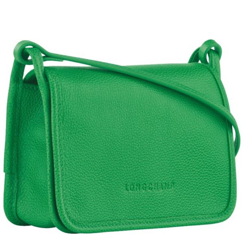 Green Longchamp Le Foulonne On Chain Women's Crossbody Bags | 56712-BHFJ