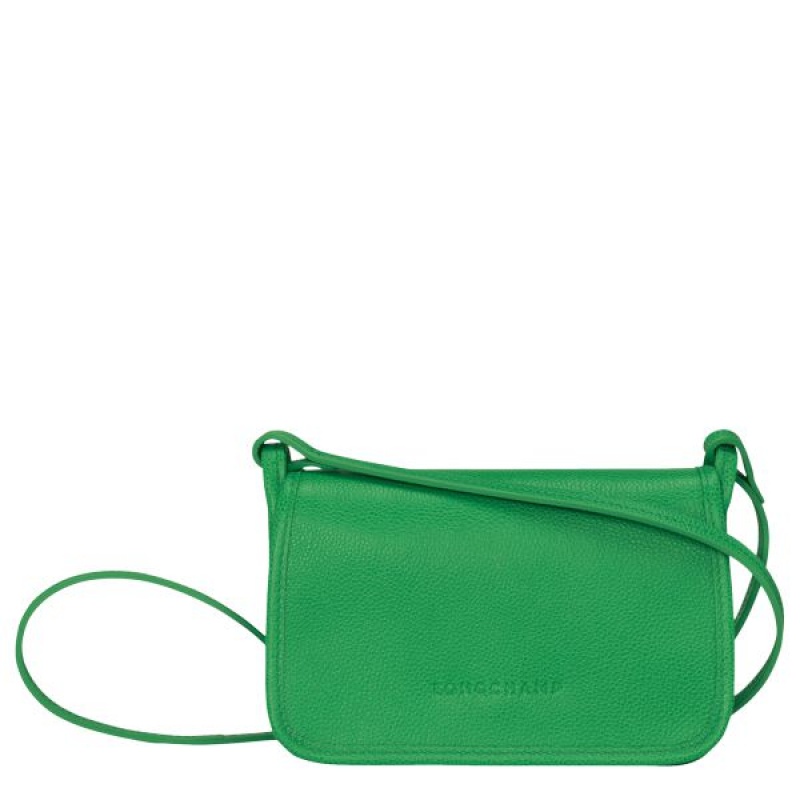 Green Longchamp Le Foulonne On Chain Women's Crossbody Bags | 56712-BHFJ