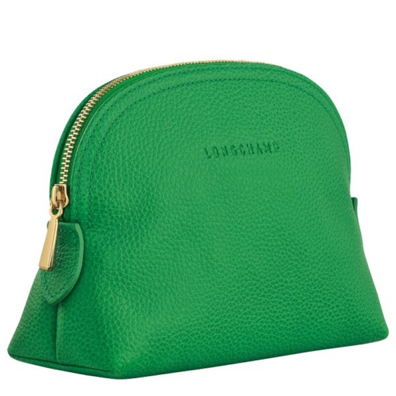 Green Longchamp Le Foulonne Women's Pouches | 31279-XGWV