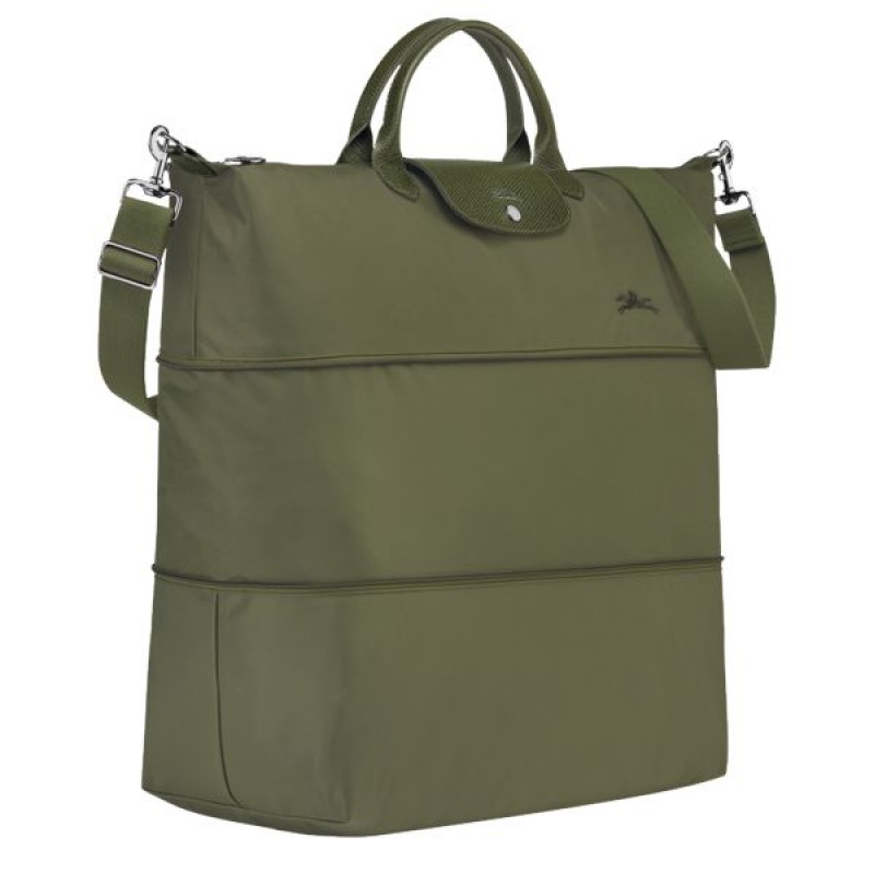 Green Longchamp Le Pliage Expandable Men's Travel Bags | 48791-RFNK