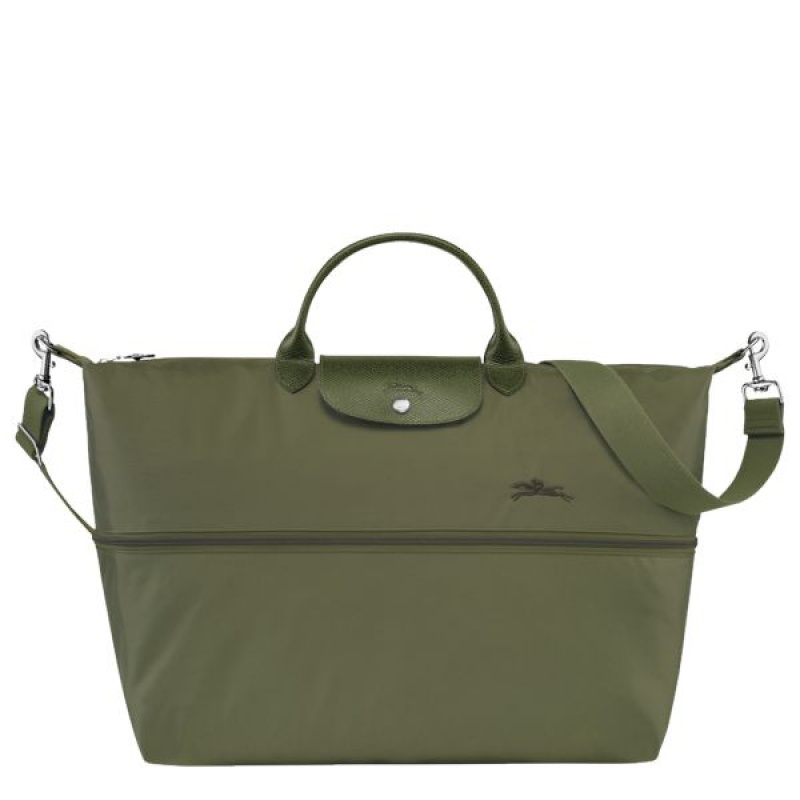 Green Longchamp Le Pliage Expandable Men's Travel Bags | 48791-RFNK