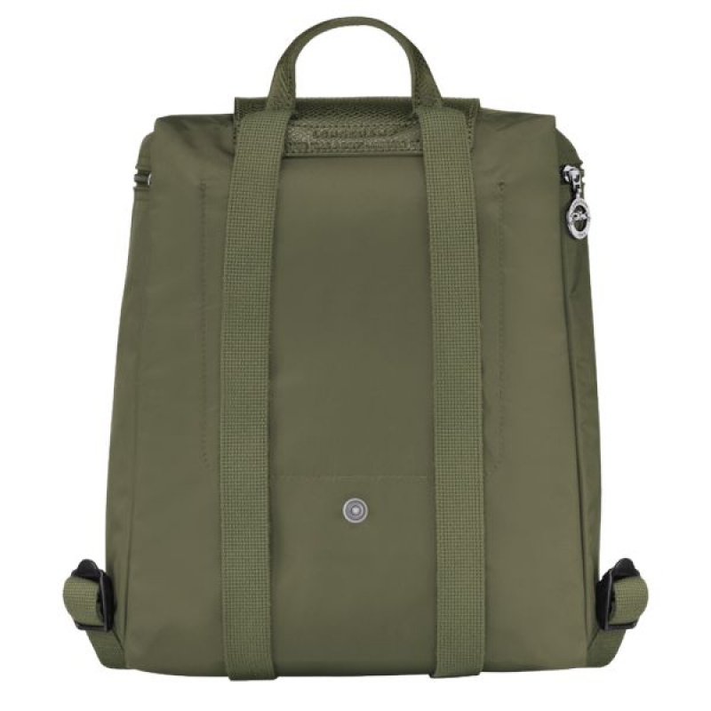 Green Longchamp Le Pliage M Men's Backpacks | 21657-FWMG