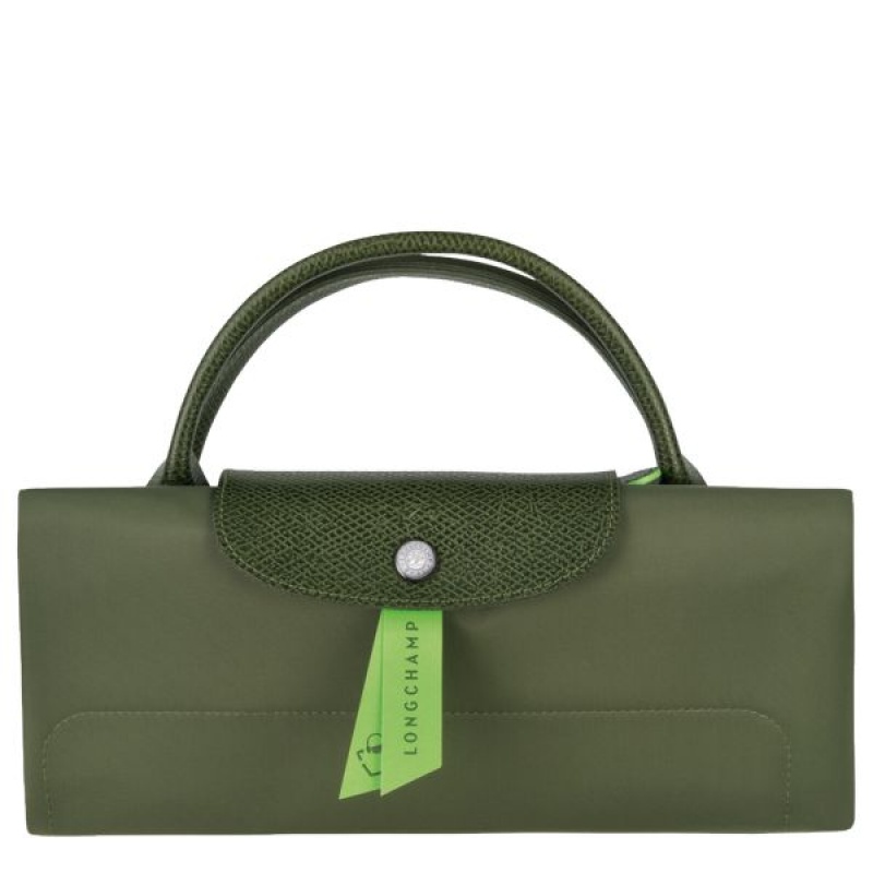 Green Longchamp Le Pliage M Men's Travel Bags | 21743-TWZP