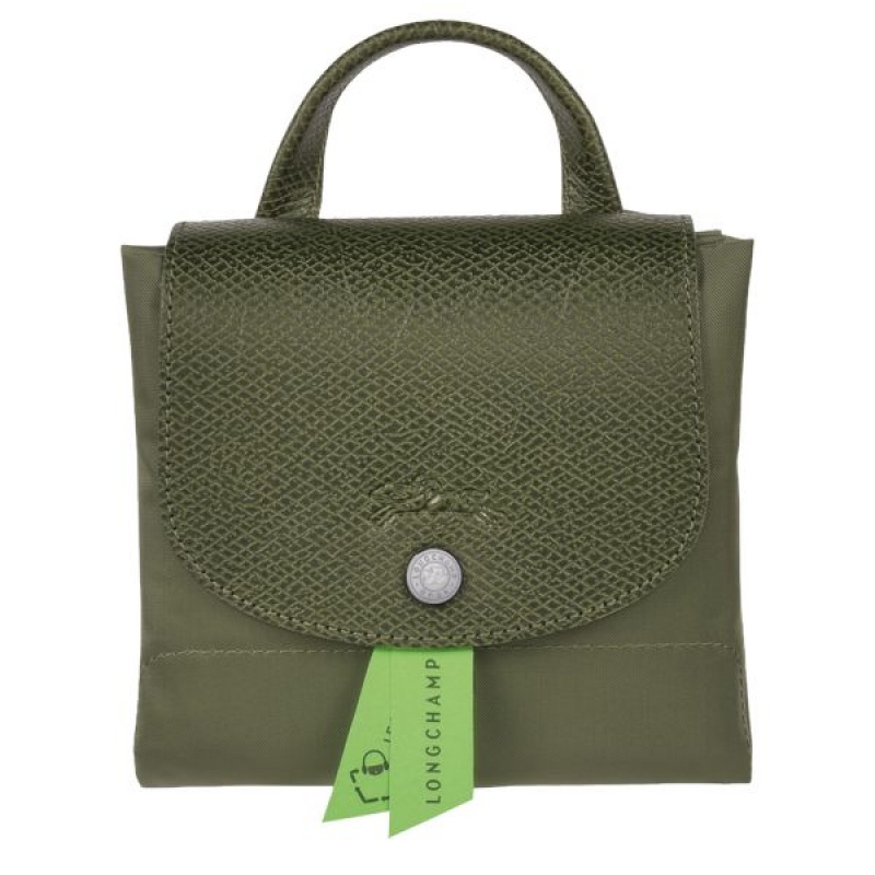 Green Longchamp Le Pliage M Women's Backpacks | 82349-KGWJ