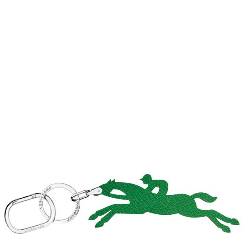 Green Longchamp Le Pliage Men's Key Rings | 57398-BCPY