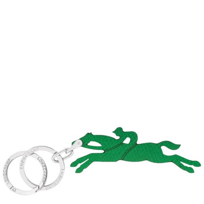 Green Longchamp Le Pliage Men's Key Rings | 19836-JHPV