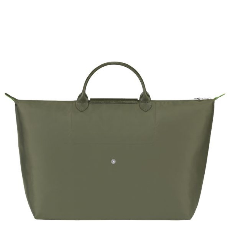 Green Longchamp Le Pliage S Men's Travel Bags | 51937-BWCK