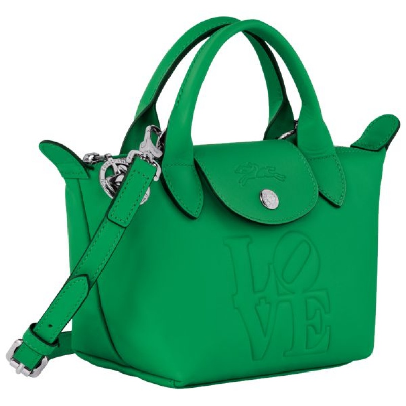 Green Longchamp Robert Indiana XS Men's Handbag | 08936-ZMNY