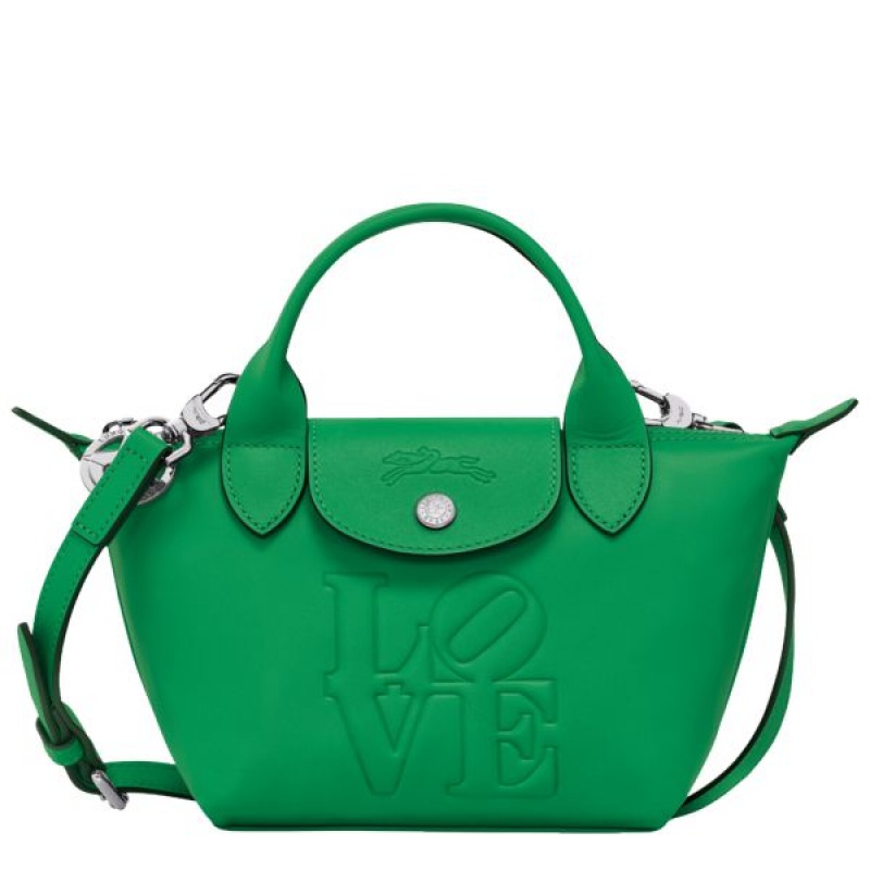 Green Longchamp Robert Indiana XS Men\'s Handbag | 08936-ZMNY