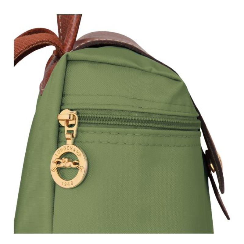 Green / Brown Longchamp Le Pliage Original M Men's Backpacks | 10523-DTVE