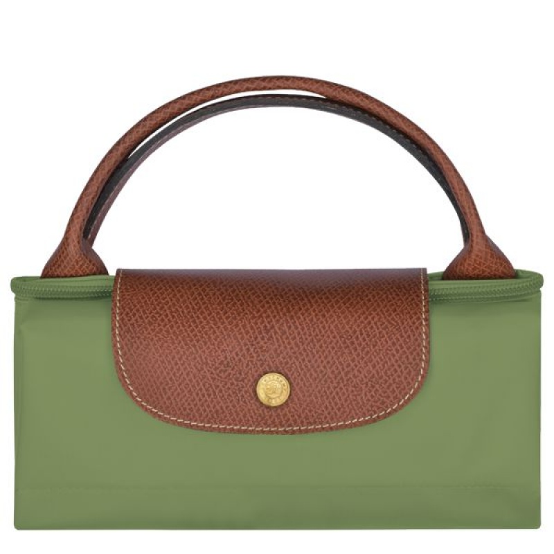 Green / Brown Longchamp Le Pliage Original S Women's Travel Bags | 41768-JTKU