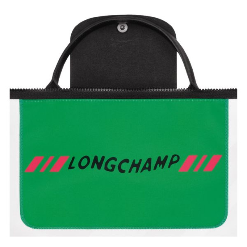 Green / Pink Longchamp Le Pliage Collection S Men's Travel Bags | 98326-CYLZ