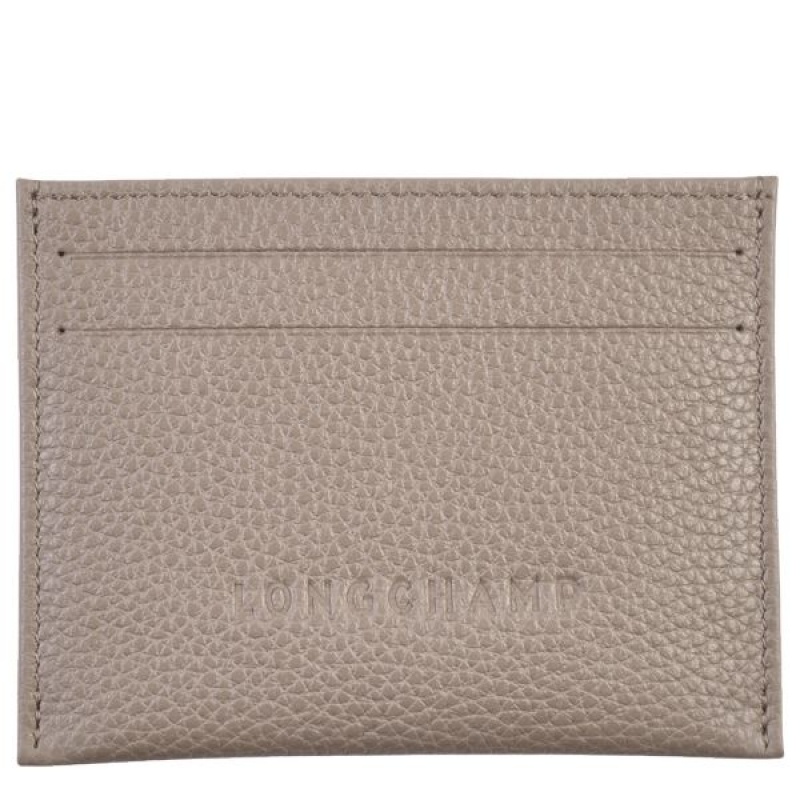 Grey Longchamp Le Foulonne Women\'s Cardholders | 95014-WSZQ