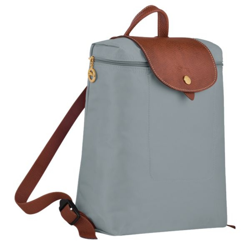 Grey Longchamp Le Pliage Original M Women's Backpacks | 82036-NPTV