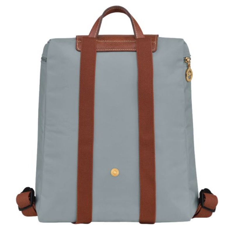 Grey Longchamp Le Pliage Original M Women's Backpacks | 82036-NPTV