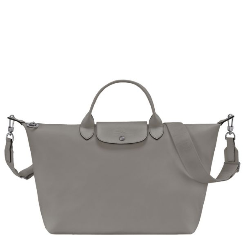 Grey Longchamp Le Pliage Xtra L Men\'s Handbag | 59627-GHFC