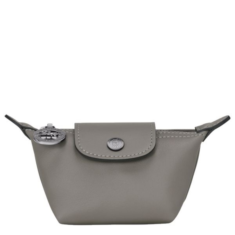 Grey Longchamp Le Pliage Xtra Men\'s Coin Purses | 82147-VQJX