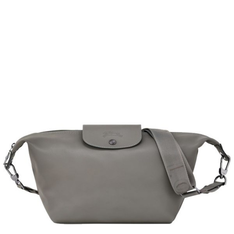 Grey Longchamp Le Pliage Xtra S Men\'s Hobo Bag | 89510-ZTLB