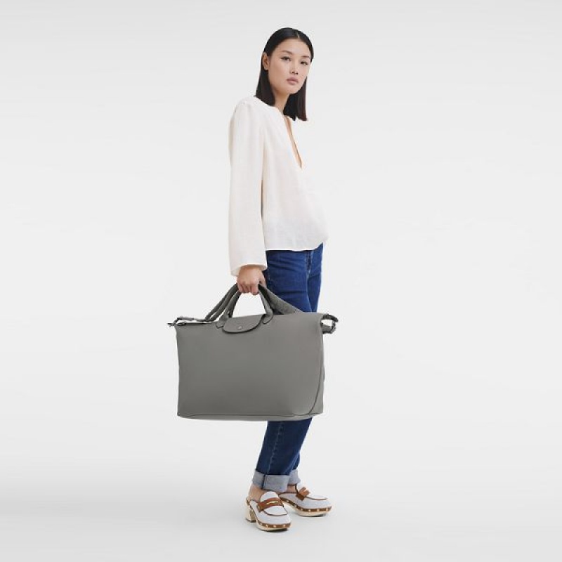 Grey Longchamp Le Pliage Xtra S Women's Travel Bags | 47309-OHLI