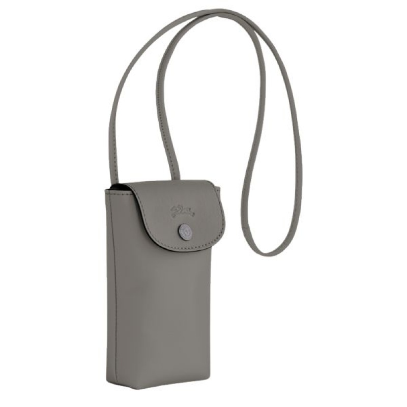 Grey Longchamp Le Pliage Xtra With Leather Lace Men's Phone Case | 74938-NTVW