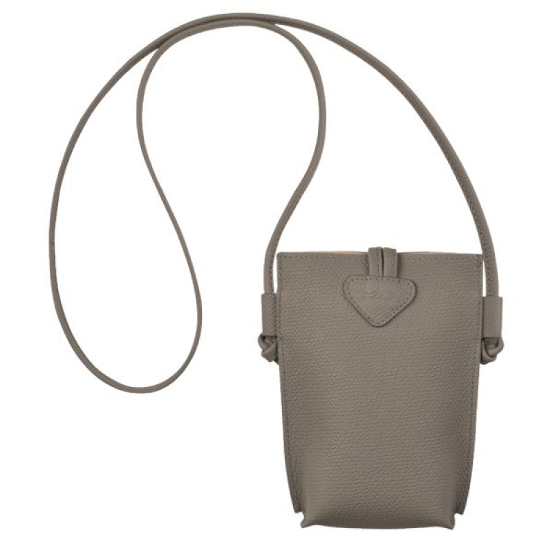 Grey Longchamp Roseau With Lace Women's Phone Case | 41379-KILG