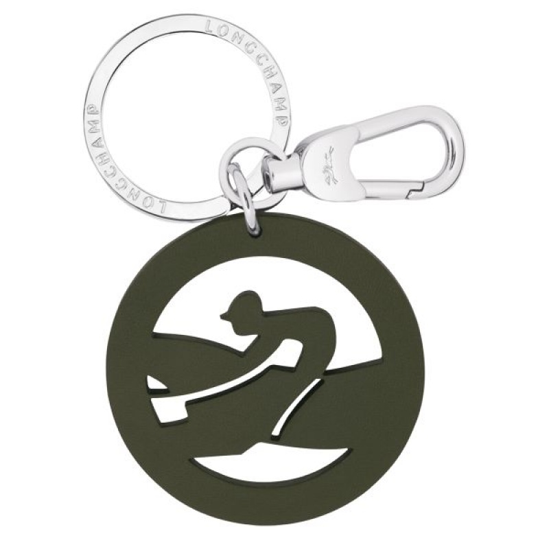 Khaki Longchamp Box-trot Women's Key Rings | 20186-DKZM